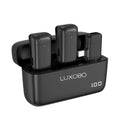 Microfone de Lapela Sem Fio Luxceo Lux6 para iPhone e Android com Case de Carregamento
