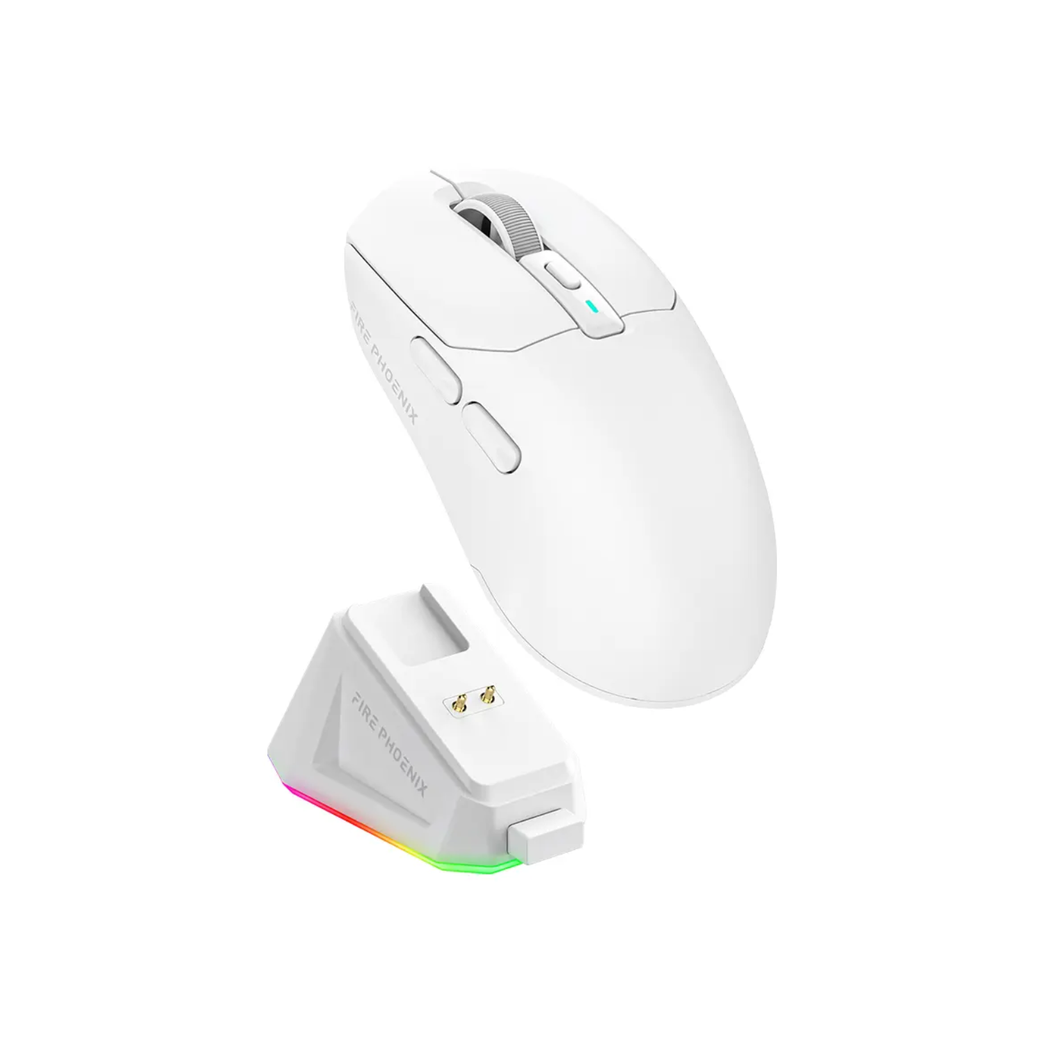 Mouse Gamer Sem Fio Tri-Mode 24000 DPI com Dock RGB Fire Phoenix