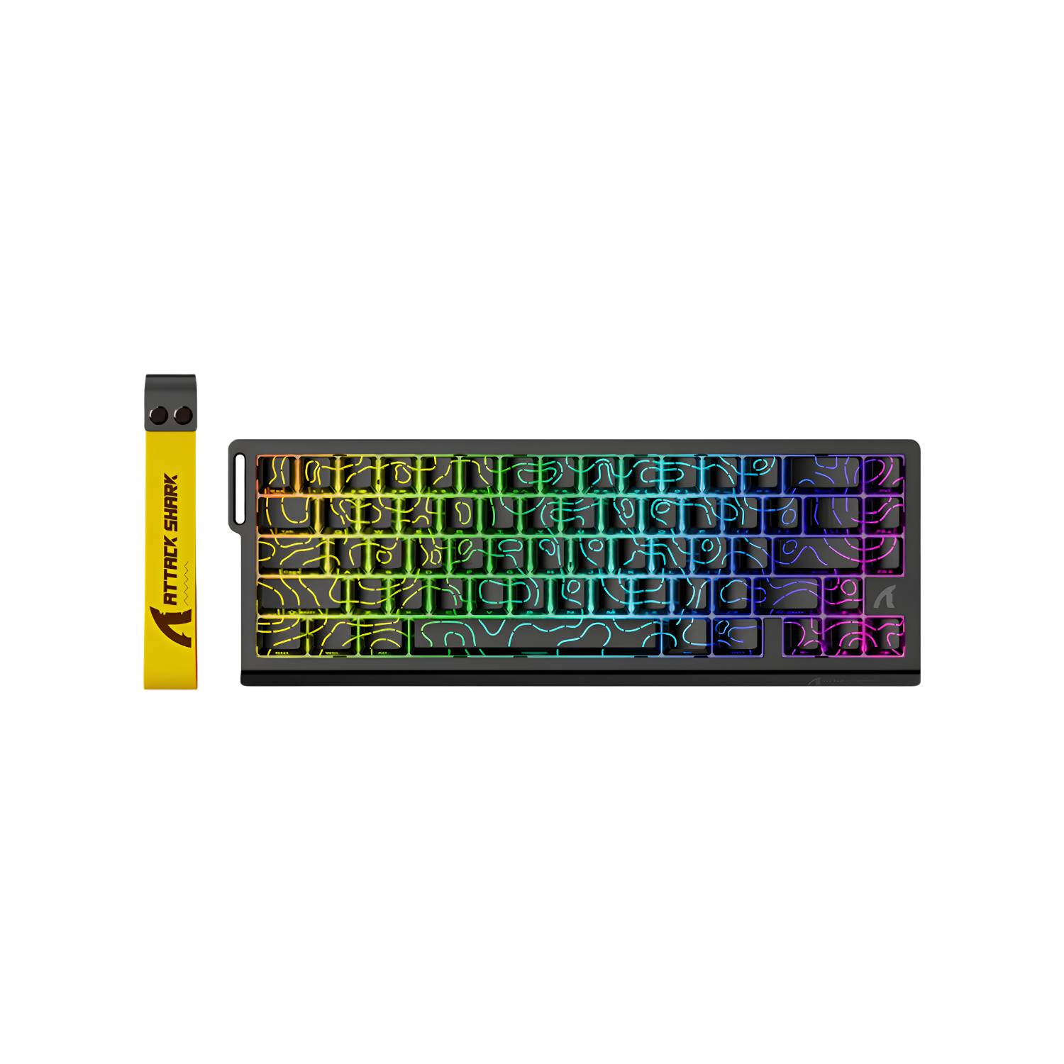 Teclado Magnético Attack Shark X68HE 8KHz Hall Effect Ultra Responsivo para FPS