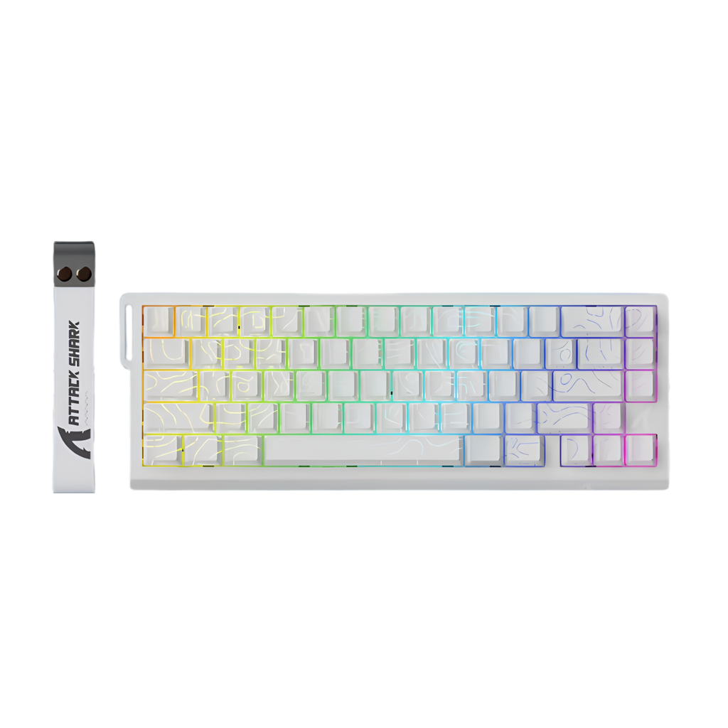Teclado Magnético Attack Shark X68HE 8KHz Hall Effect Ultra Responsivo para FPS
