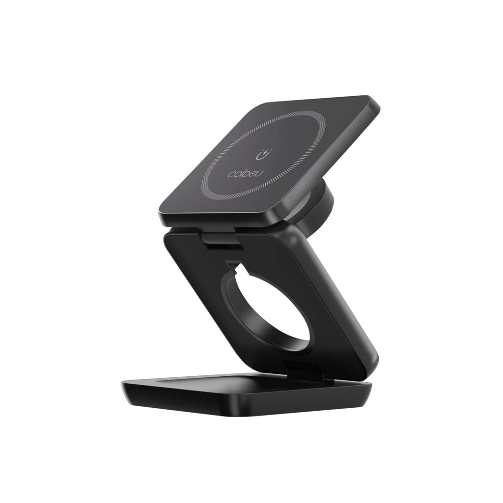 Carregador Magnético 3 em 1 Dobrável 25W para iPhone, Apple Watch e AirPods